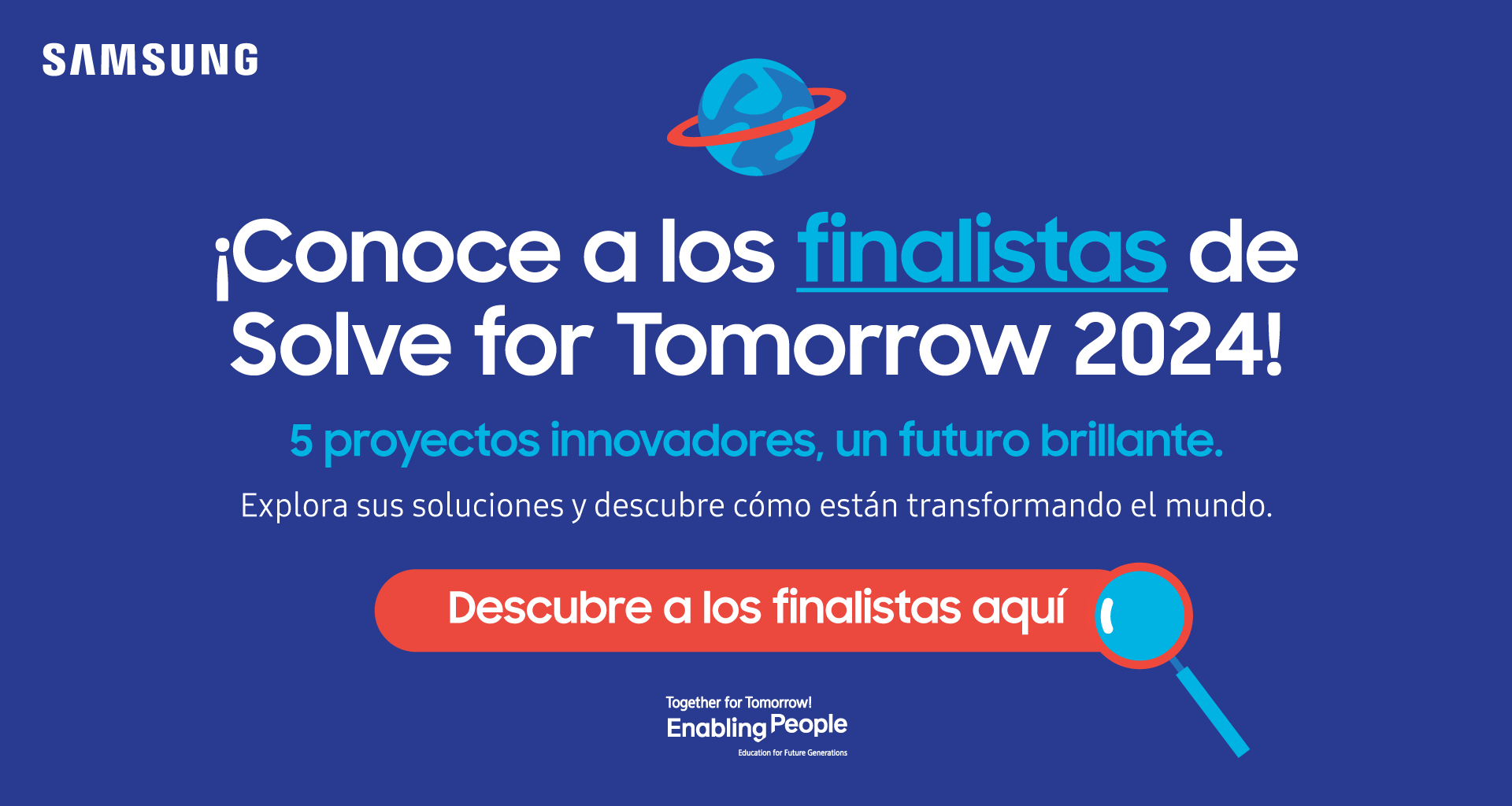 Cinco equipos finalistas Solve for Tomorrow 2024